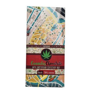 Tamna čokolada s mapom coffee shopova