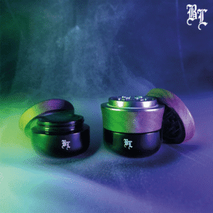 Grinder Wood/AL/Violet glass